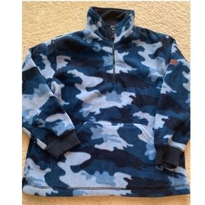 Boys quarter zip blue camp sweater sz XL (14)